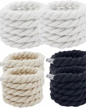 set di 3 paia di lacci "rope style" 10mm