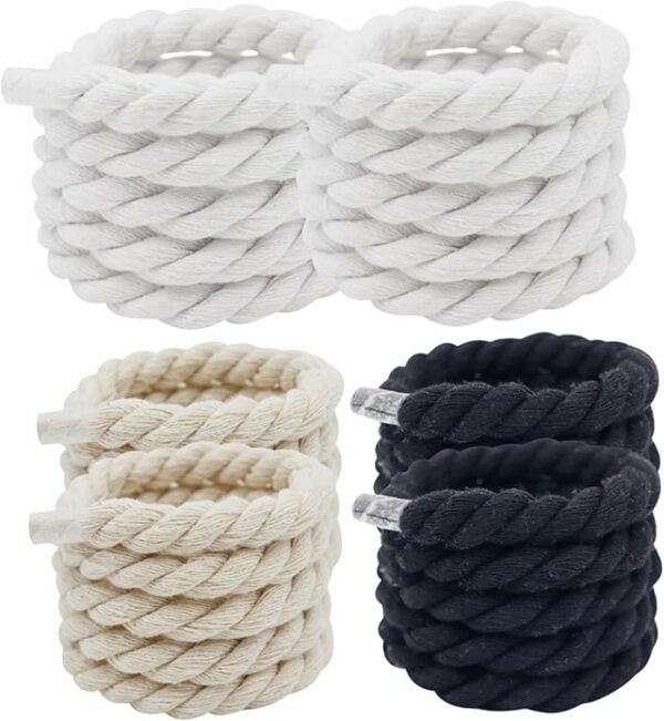 set di 3 paia di lacci "rope style" 10mm