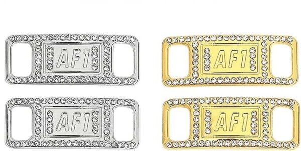 fibbie in metallo con strass