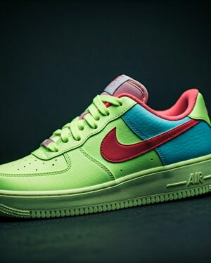 Sneaker fluo giallo rosso azzurro rosa