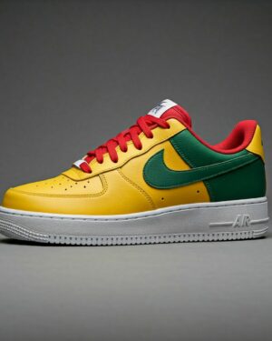 Sneaker multicolore giallo verde