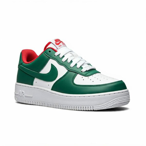 Sneaker multicolore bianco e verde