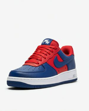 Sneaker multicolore rossa e blu